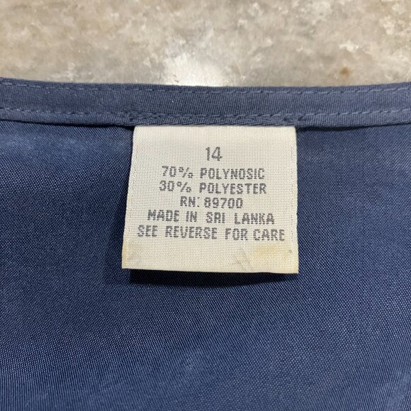 Dusty Blue Suede-like Pant Set Size 14 EUC - Picture 8 of 10